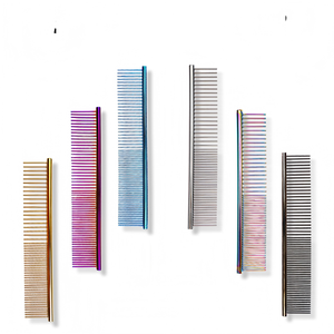 Hot Sale Durable Stainless Steel <b>Pet</b> Grooming Comb Hair Removal <b>Brush</b> For Dogs Cats Knots Loose Hair - Product Image 1