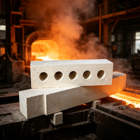 Brique réfractaire spéciale en argile frittée AZS, certifiée ISO9001, marque Hongtai, haute réfractarité (1770°C~2000°C) pour le verre