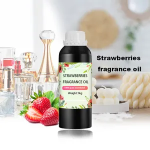 100% Pure Strawberries Fragrance Oil Essential Perfume Oils Candles Original Supplier For Liquid Soap In Bulk Industry Perfumes