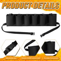 Ceinture porte-bouteilles portable en plastique Oxford, idéale pour pique-niques, fêtes, serveurs et serveuses – Réutilisable – Nouveauté très demandée