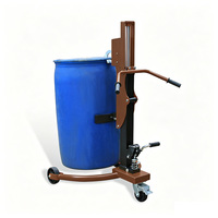 Chariot à tambour hydraulique 350 kg DT350C avec élévateur de palettes à angle droit et grappin automatique bec d'aigle