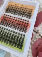 Extensión de pestañas esponjosas de visón 3D, abanico de volumen prefabricado, conjunto de pestañas de racimo de visón falso 30D 40D 50d, extensión de pestañas de 8-16mm