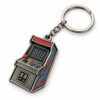 Porte-clés personnalisé en forme de borne d'arcade rétro, avec logo personnalisable, vente en gros, souvenir, fabricant en gros