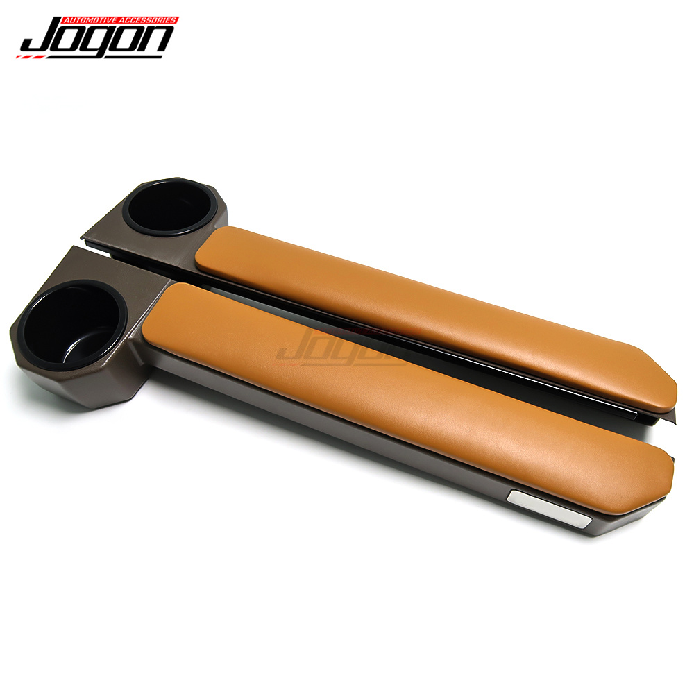 JOGON ABS Leather Car Armrest Cup Holder for Toyota Land Cruiser 70 Series LC70 LC76 LC78 LC79 FJ79