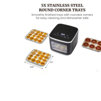 Déshydrateur alimentaire à écran tactile 5 couches certifié CE GS ETL RoHS LFGB FDA pour fruits, viande séchée et herbes – OEM ODM