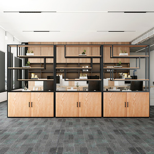 Hongming Industrial Style Storage Shelf <b>Partition</b> Cabinet Modular Living Room Office Bookshelf Floor <b>Screen</b> Cabinet - Product Image 3