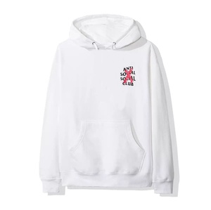 Nueva llegada: Sudadera con capucha <span class=keywords><strong>ASSC</strong></span> para club, diseño de letras, rosa con patrón de letras canceladas y rayadas, forro polar, estilo holgado - Product Image 3
