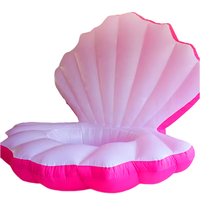 Palourde de coquille gonflable géante LED personnalisée, coquillage gonflable avec lumière LED pour la décoration de scène de fête