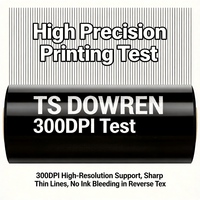 Pita Resin Super Enhanced 110mmx300m TTR untuk Printer Barcode Zebra TSC Label Sintetis Tahan Gores dan Pelarut Ultra