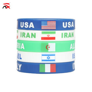 Pulsera de Silicona con Bandera Nacional de Escocia Personalizada al por Mayor, Brazalete de Silicona con Bandera de País para Fanáticos del Fútbol - Product Image 5