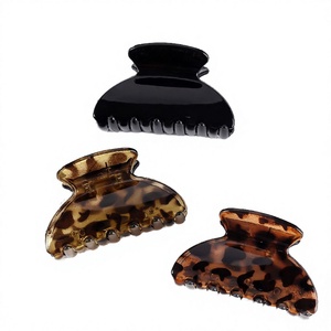 NOUVEAU Pince à Cheveux Légère Faite à la Main en Plastique Imprimé à Grands Pois Rétro pour Femmes, Accessoire de Mode Coréenne pour Filles - Product Image 4