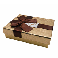 Boîte cadeau en carton recyclé écologique avec logo personnalisé, laminage mat haut de gamme, avec séparateurs et motifs créatifs