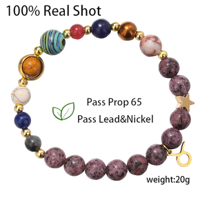 Pulsera <span class=keywords><strong>de</strong></span> Piedras Naturales al por Mayor con Colgante <span class=keywords><strong>de</strong></span> Acero Inoxidable <span class=keywords><strong>de</strong></span> 12 Constelaciones, Joyería <span class=keywords><strong>de</strong></span> Moda, Regalos, Pulsera para Parejas - Product Image 4