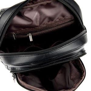 2023 haute qualité en cuir souple sacs à dos école sac à dos pour les étudiants <span class=keywords><strong>du</strong></span> collège haute capacité sac de voyage mode femmes sacs à dos - Product Image 6