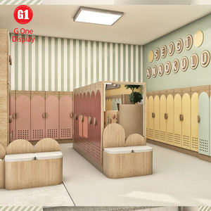 Juegos Infantiles Modernos con Muebles Personalizados e Iluminación LED, Estante de Exhibición de Madera Ecológica - Product Image 1