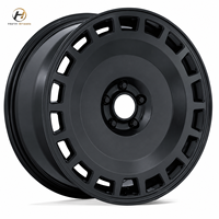 Jantes en aluminium forgé 6061-T6 de 18 à 24 pouces, style rétro aérodynamique, finition noire mate pour Rolls-Royce, Maybach, Tesla