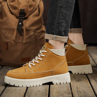 Bottes montantes pour hommes de haute qualité, nouvelle mode, plateforme Joker, antidérapantes, rehaussantes, chaussures de sport décontractées