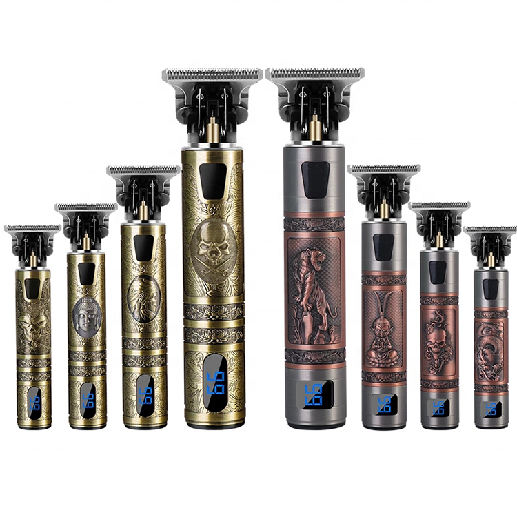 T9 Bald Hair Clipper Lawn Mower Mm T-shaped Outer Beard and Beard Trimmer  Electric Barber Razor Shaving Machine Zinc Alloy Usb