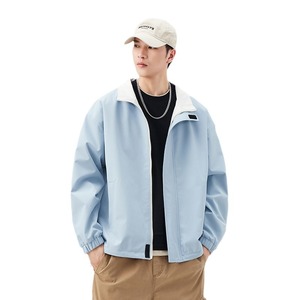 Veste cargo double face Hommes Printemps et automne Nouvelle <span class=keywords><strong>marque</strong></span> <span class=keywords><strong>de</strong></span> mode Manteau décontracté Loose Youth Stand Collar Storm Clothes - Product Image 4