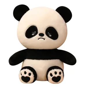 नया प्यारा चेहरा पांडा गुड़िया रचनात्मक घूमने वाली विशाल पांडा गुड़िया प्लश खिलौना उपहार थोक