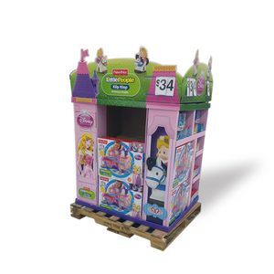 Pallet hiển thị sóng đứng giấy sàn Giá bán lẻ cà phê các tông Pallet hiển thị hiển thị các tông - Product Image 4