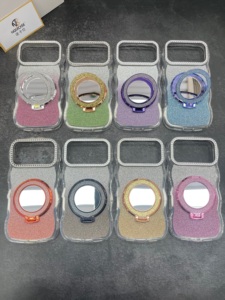 Étui avec support miroir, mignon, avec miroir de maquillage intégré, cadre de protection, vente en gros - Product Image 6