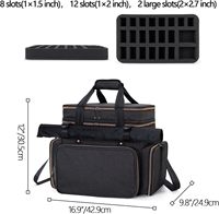 Bolsa Grande Todo en Uno para Aventureros de D&D con Miniaturas, Espuma de Almacenamiento, Tapete de Batalla, Funda para Dados, Bolígrafos, Pantallas y 6-8 Libros de Tapa Dura
