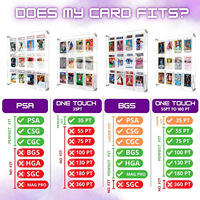 Accessoires de jeu de cartes personnalisés, support de présentation de cartes en acrylique de luxe, écologique, durable, haute transparence, pour jeux de table
