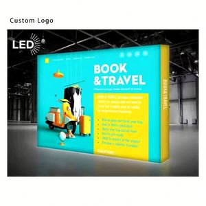 SEG <b>Advertising</b> <b>Light</b> <b>Box</b> Collapsible Aluminum Frame Fabric Display Stand Backlit Backdrop for Exhibitions - Product Image 1