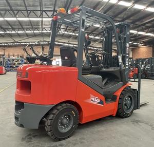 コンパクト3.5トンリフティング機械ヘリサイドローダーCPYD35スタッカーフォークリフトフォークリフトリフトハンドル500mmロードセンター付き - Product Image 2