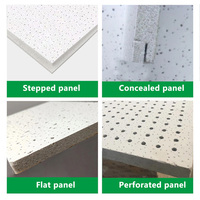 Dalles de plafond modernes en fibres minérales RH90 600x600mm (2x2ft) – Grille de plafond acoustique et hydrofuge pour chambres et cuisines