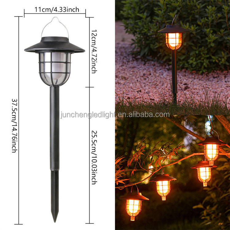 Garden Mile® Set Mit 6 Solar-Tiki-Fackeln – Flackernder LED-Flammeneffekt, Wasserdicht, Für Garten & Terrasse