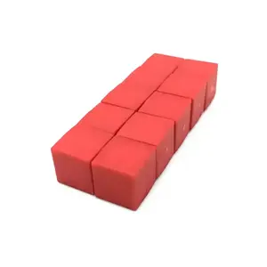 Bloc cubique étanche coloré personnalisé Aimant carré à aimant permanent n60 Aimants en néodyme avec revêtement en plastique/caoutchouc