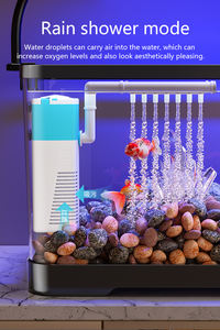 Viskom, kleine woonkamer goudviskom, filtratie en zuurstoftoevoer alles-in-één apparaat, <span class=keywords><strong>aquarium</strong></span> met landschapsinrichting - Product Image 5