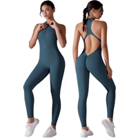 Combinaison de sport et de yoga moulante pour femme avec fermeture éclair et design ajouré, grandes tailles, ODM/OEM
