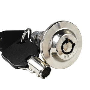 Serrure tubulaire à clé chromée de qualité supérieure pour distributeur automatique, guichet automatique, borne de jeu et autres applications - Product Image 1