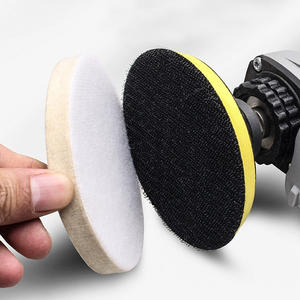 Roue de polissage en laine adhésive de 2 et 3 pouces pour réduction des rayures sur le verre et polissage des joints de soudure - Product Image 4