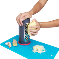 2 In 1 Roestvrij Staal Gemakkelijk Te Verwijderen Mes Groenten Gember Knoflook Zester Box Kousenband