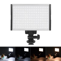 Lumière de caméra vidéo Led bicolore Ultra mince en aluminium, lumière de photographie pour Dslr et caméscope