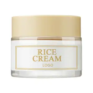 OEM Crème coréenne pour le visage Marque privée Crème à l'eau de riz blanc Hydratation de la peau Crème de soin du visage au riz Radiance OEM