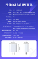 Chargeur mural USB-C 30W PD à charge rapide avec câble Type-C pour MacBook Air 2020, logo original USA