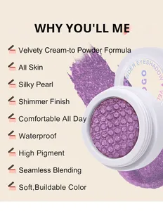 โปรโมชั่นสุดฮอต: พาเลทอายแชโดว์สีเดียวเนื้อชิมเมอร์, ชุดพาเลทอายแชโดว์แบบกำหนดเอง, อายแชโดว์เนื้อมุกกันน้ำ - Product Image 4