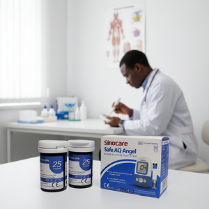<span class=keywords><strong>Tiras</strong></span> Reactivas para Glucómetro Sin Código Sinocare Safe AQ Angel - Product Image 1