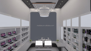 Design d'intérieur moderne pour boutique de téléphonie mobile <span class=keywords><strong>Myidea</strong></span> JT-062902 avec station de réparation en MDF et verre trempé à vendre - Product Image 4