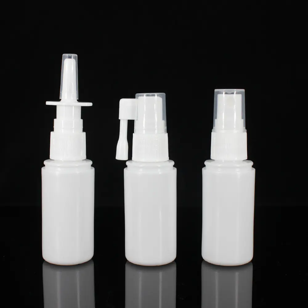 Botol Semprot Hidung Plastik 5ML, Botol Plastik HDPE Putih dengan Kabut Semprotan Hidung