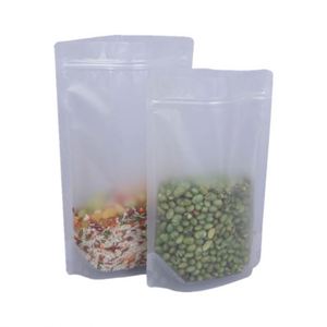 Sacs en PVC écologiques avec logo personnalisé, livraison rapide, sacs à fermeture éclair en PE givré 23x35cm, pack promotionnel - Product Image 1
