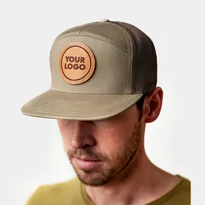 Tùy Chỉnh Richardson 168 Lưới Hat Snapback Mũ Bán Buôn Kem Chống Nắng Và Thoáng Khí 7-Panel Phẳng Hóa Đơn Trucker Hat Biểu Tượng Tùy Chỉnh