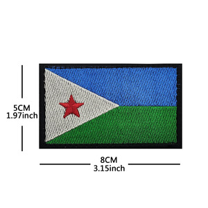 Bolsa de Exterior Transfronteriza con Bordado de Bandera Nacional Africana, Parche de Tela Estampado Digital con Gancho y Bucle - Product Image 6
