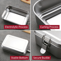 Boîte à lunch isotherme en acier inoxydable, anti-fuite, compatible lave-vaisselle, avec compartiments, réchauffable, pour les voyages