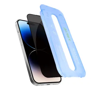 Aurey Hot Selling Factory Anti-dust Anti-reflective Anti-spy 2.5D 9H 0.33mm Privacy Tempered Glass Anti Static Order